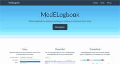 Desktop Screenshot of medelogbook.com